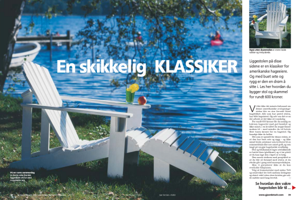 Bygg selv en Adirondack-stol