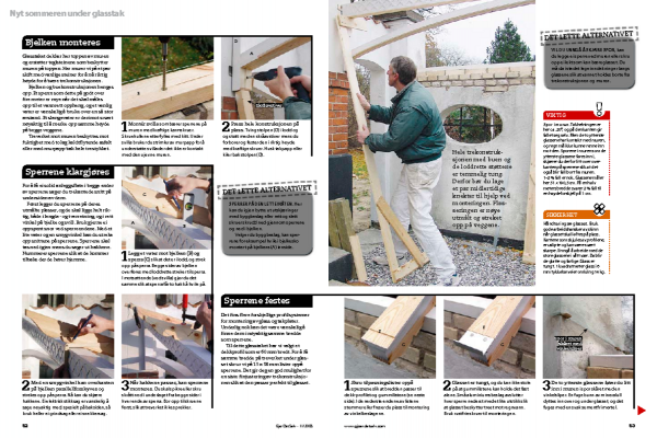 Glasstak over terrasse