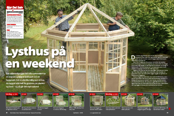 Lysthus som byggeset - bygg et flott lysthus