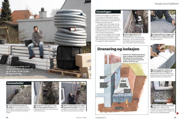 Drenering rundt hus | Unngå vann i kjeller