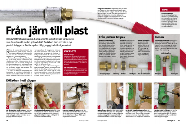 Göm de fula värmerören i väggen