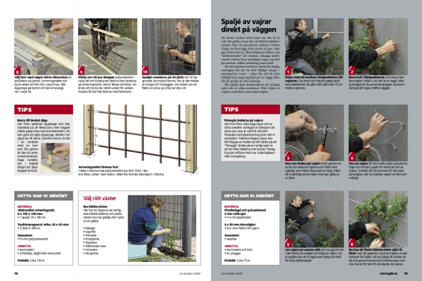 Fästa armeringsnät på vägg | Spalje armeringsnät