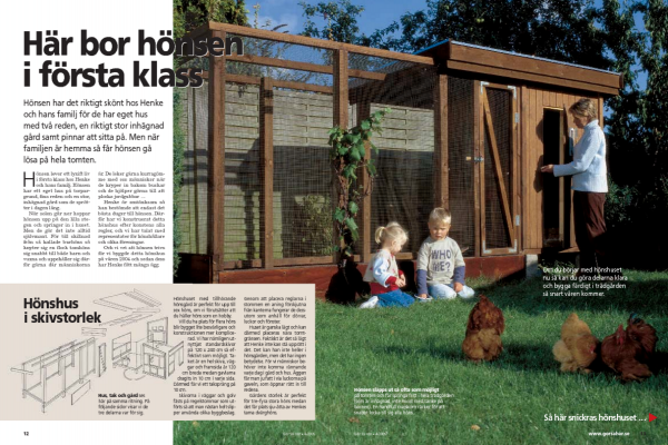 Bygg ett lyxigt hönshus i trädgården