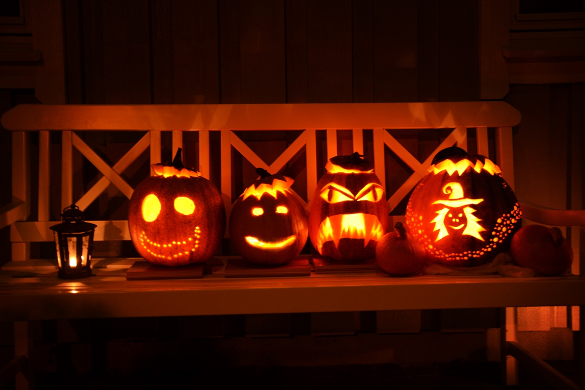 Hjemmelavet halloween pynt