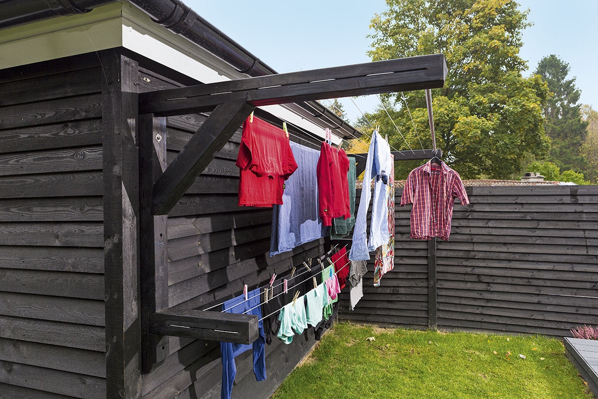 DIY udendørs tørrestativ