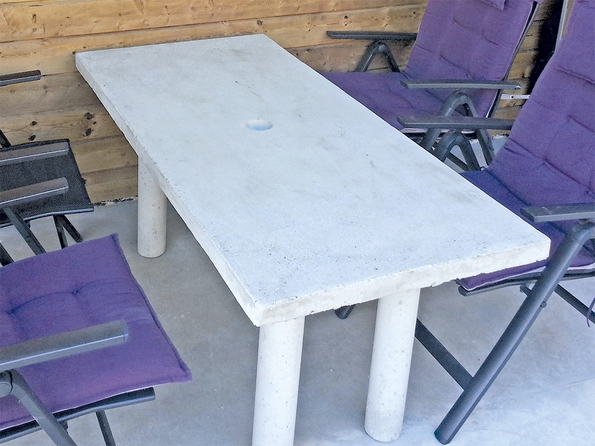 Støp betong hagebord Gjør Det Selv