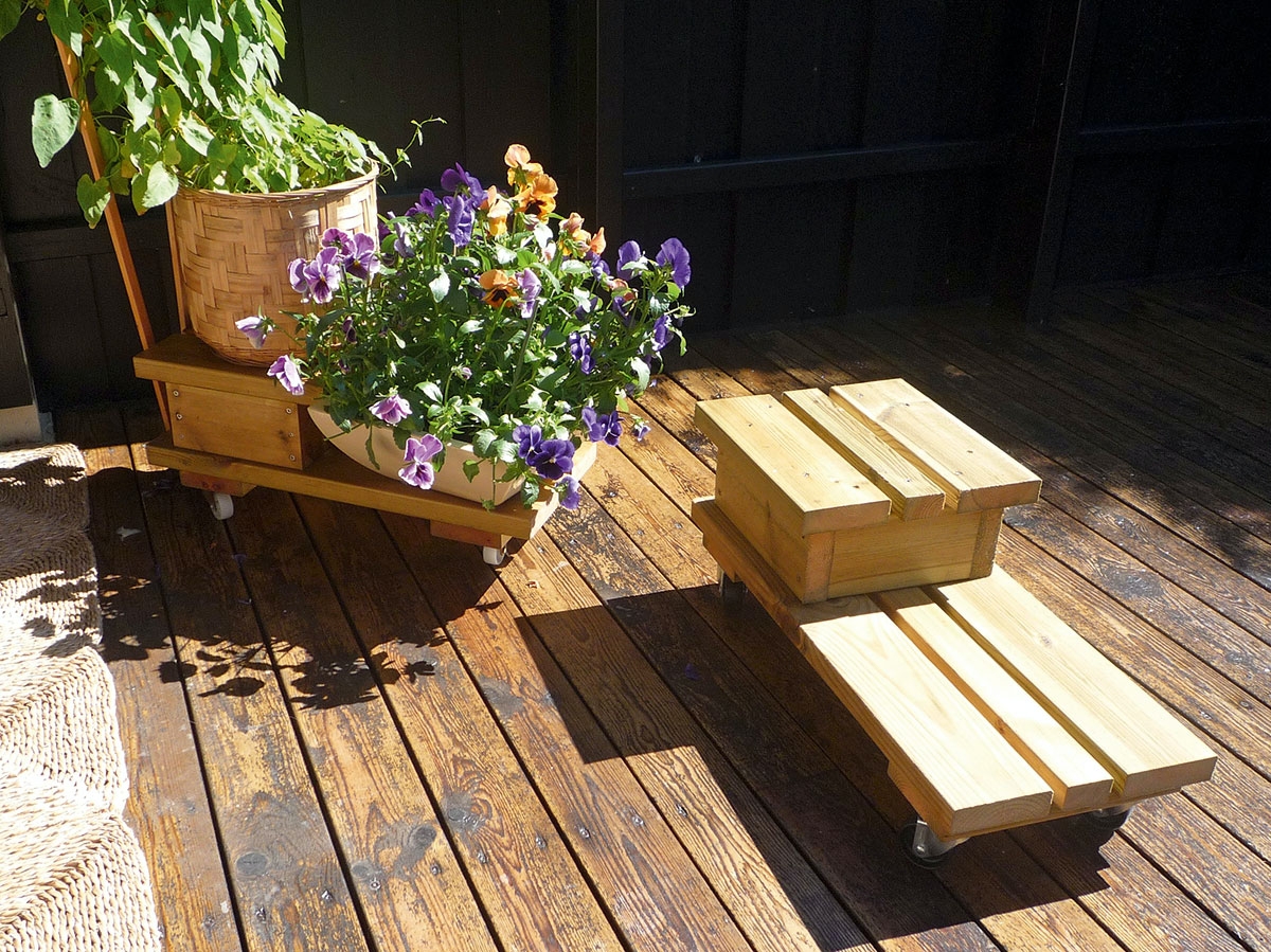 Terrasse mobile vogne blomster