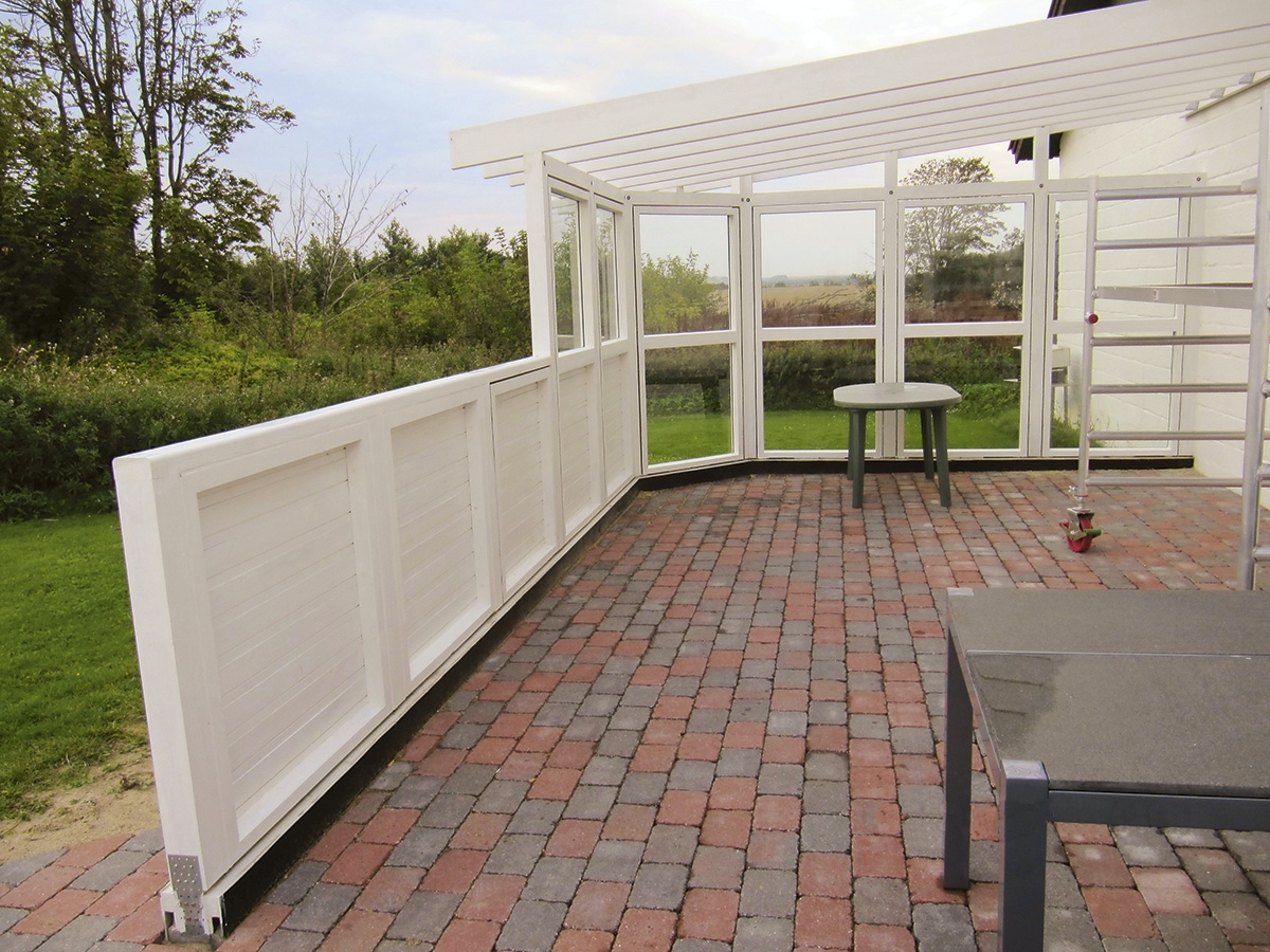 Altan staket halvtak