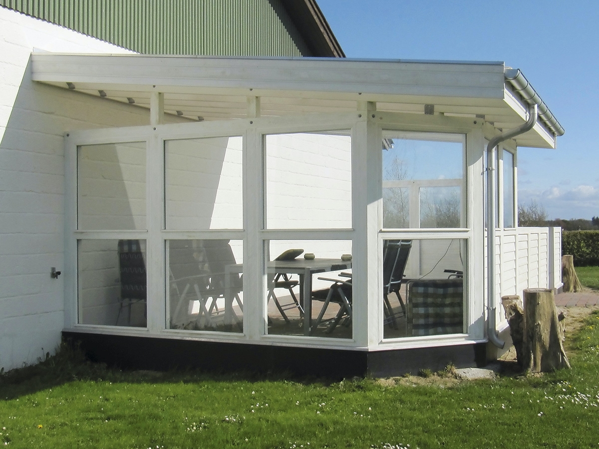 Altan staket halvtak