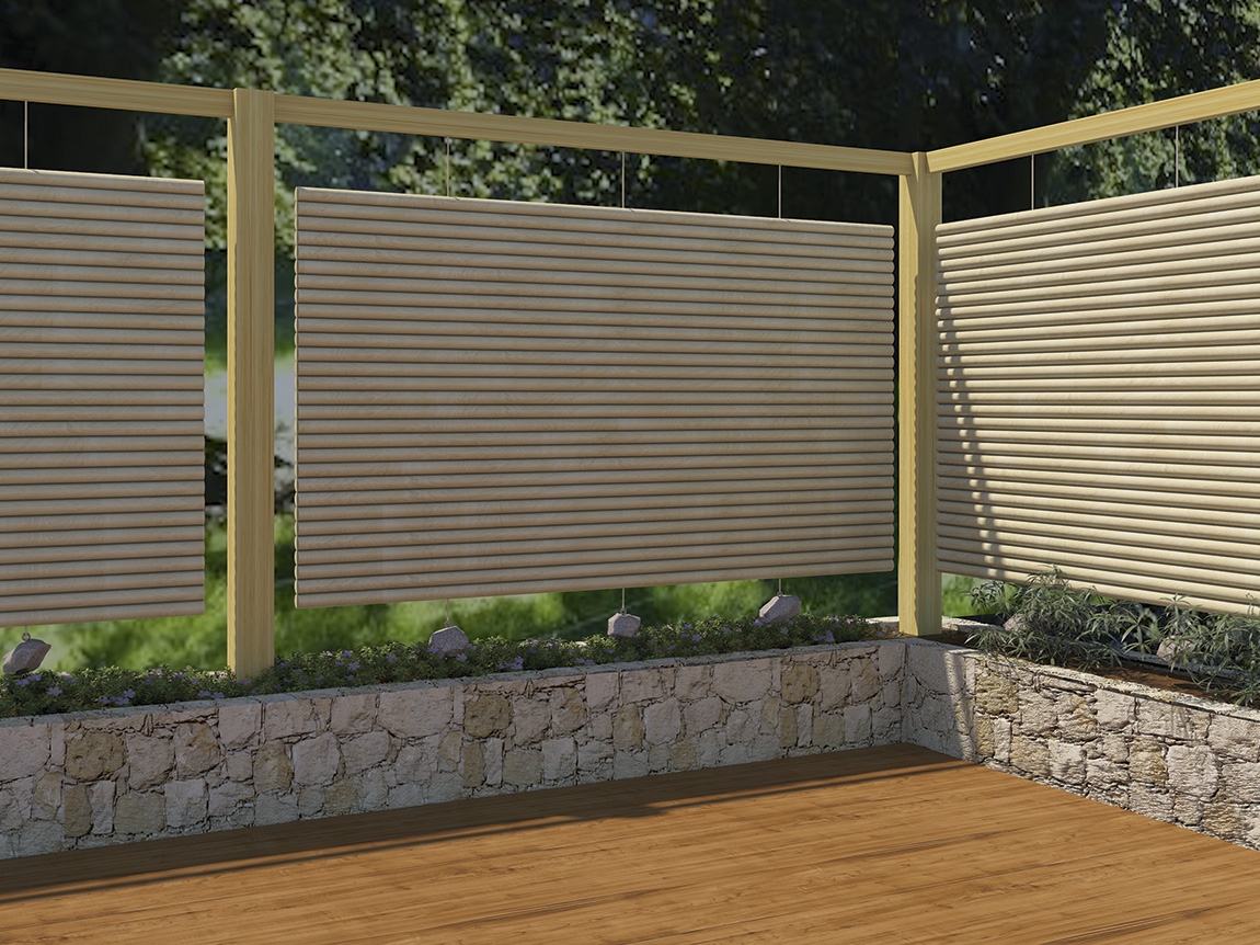 Terrasse læ japansk hegn