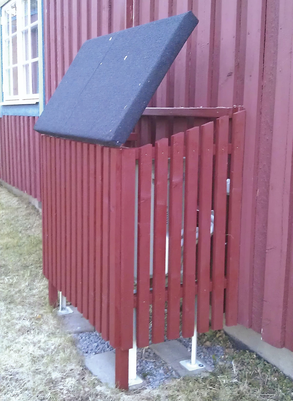 ilmalämpöpumpun suojakotelo