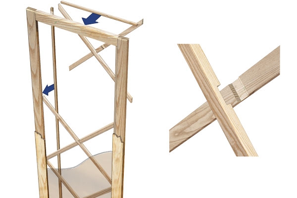 Hvordan laver man en skabslåge i vitrinestil?