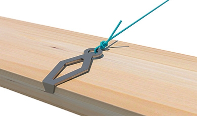Dra raka linjer med ett snöre