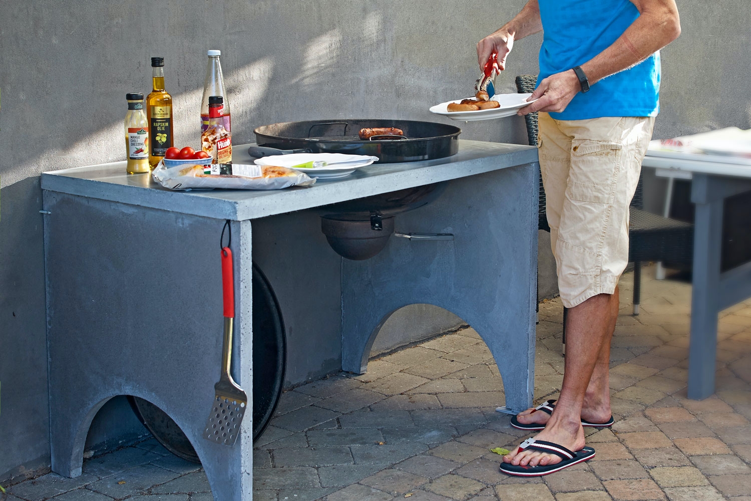 Grillbord i beton
