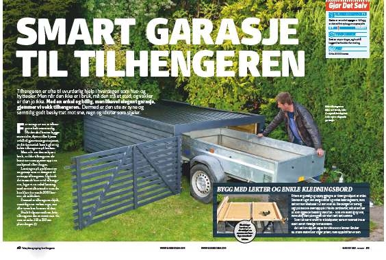Bygg en enkel og billig garasje til tilhengeren