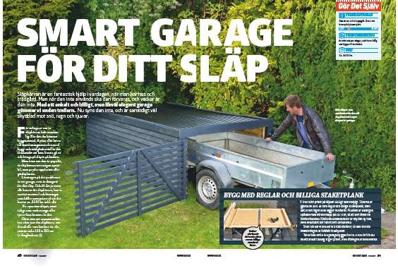Bygg ett enkelt och billigt garage till släpkärran