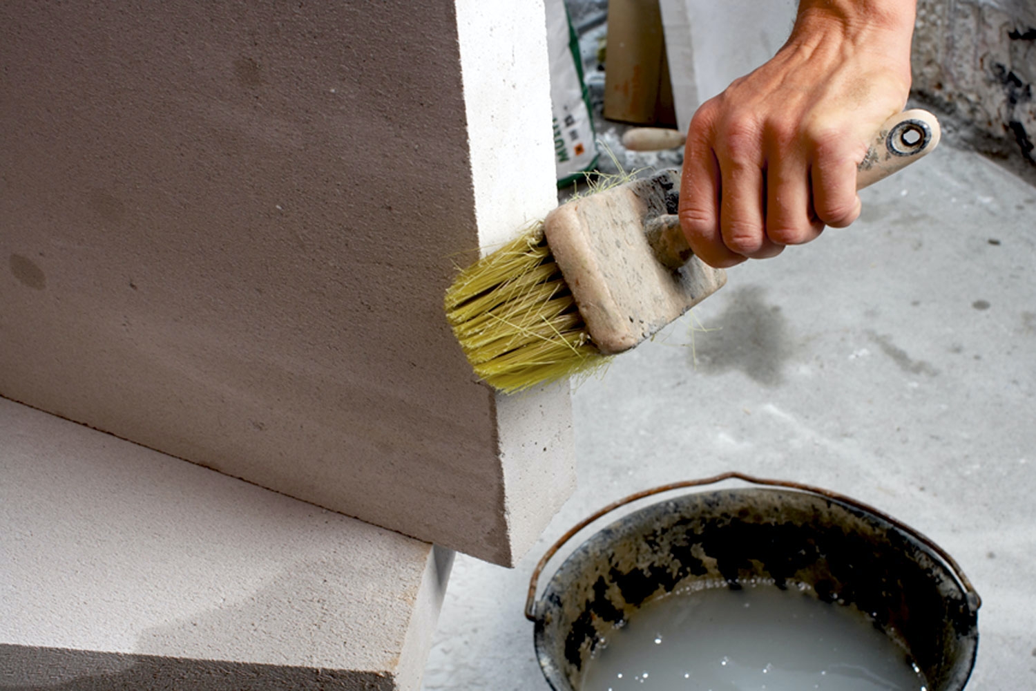 Porebetong: Samling af plader