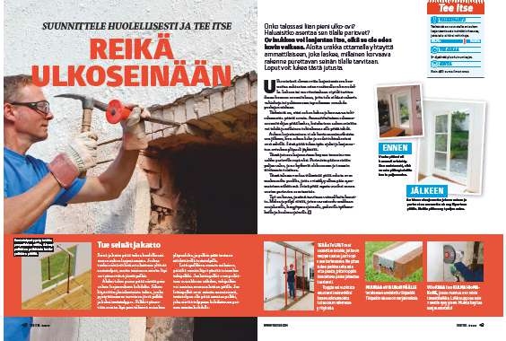 Uuden oviaukon tekeminen ulkoseinään