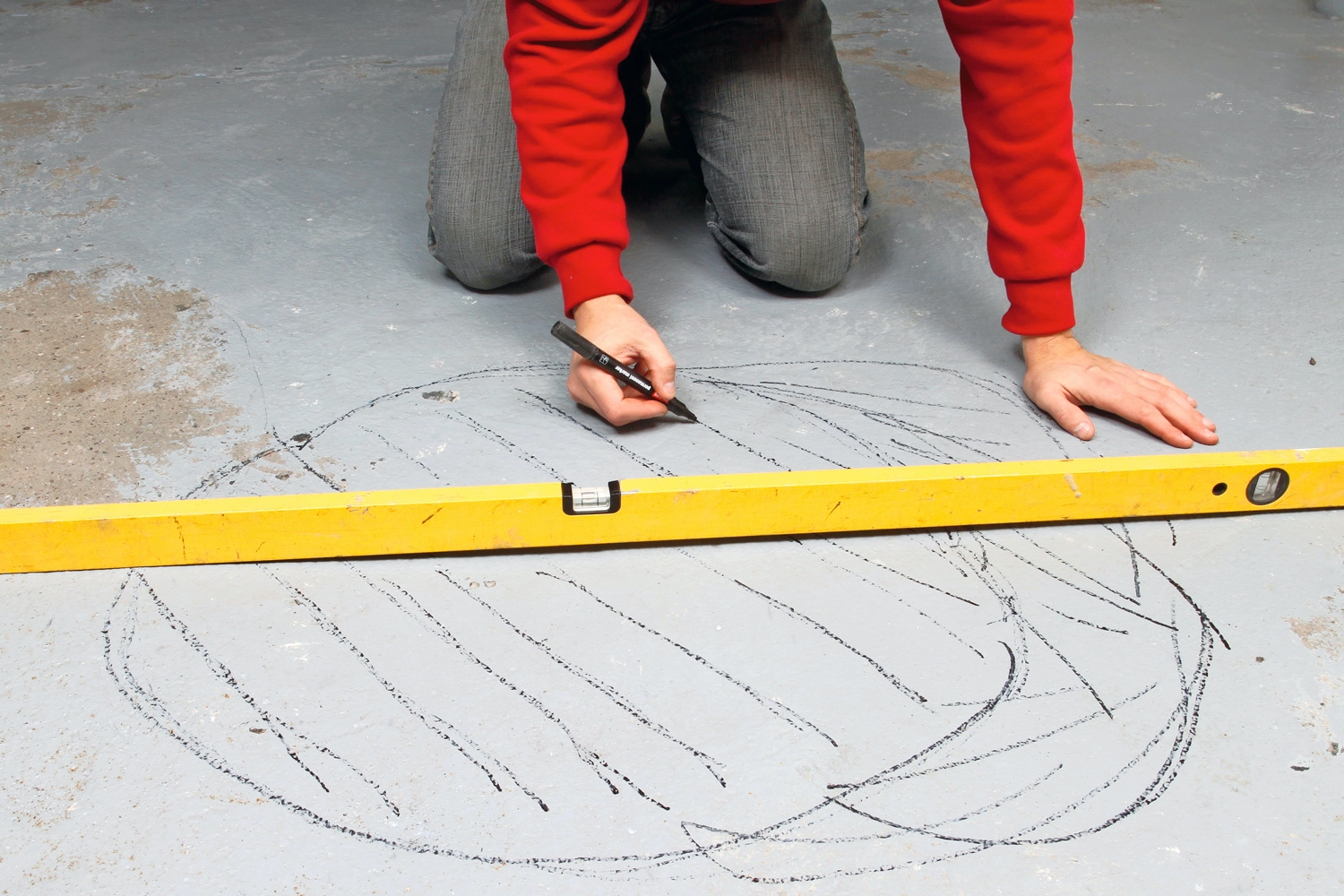 Oppretting av betonggulv