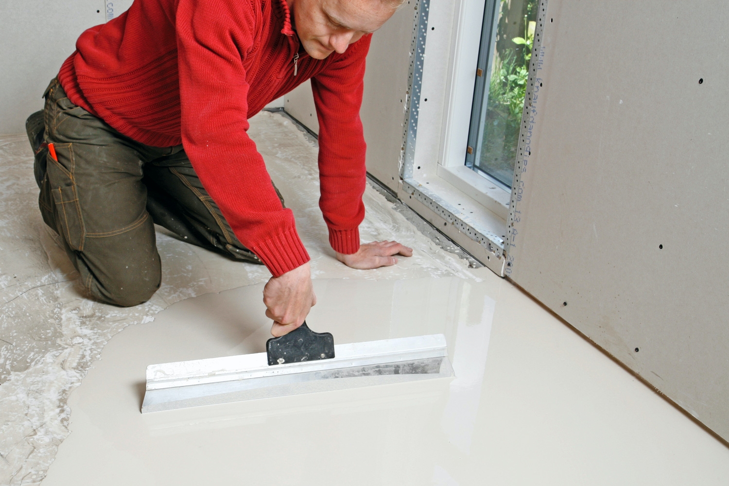 Oppretting av betonggulv