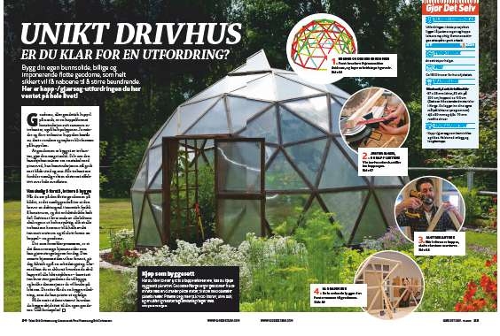 Bygge dome drivhus