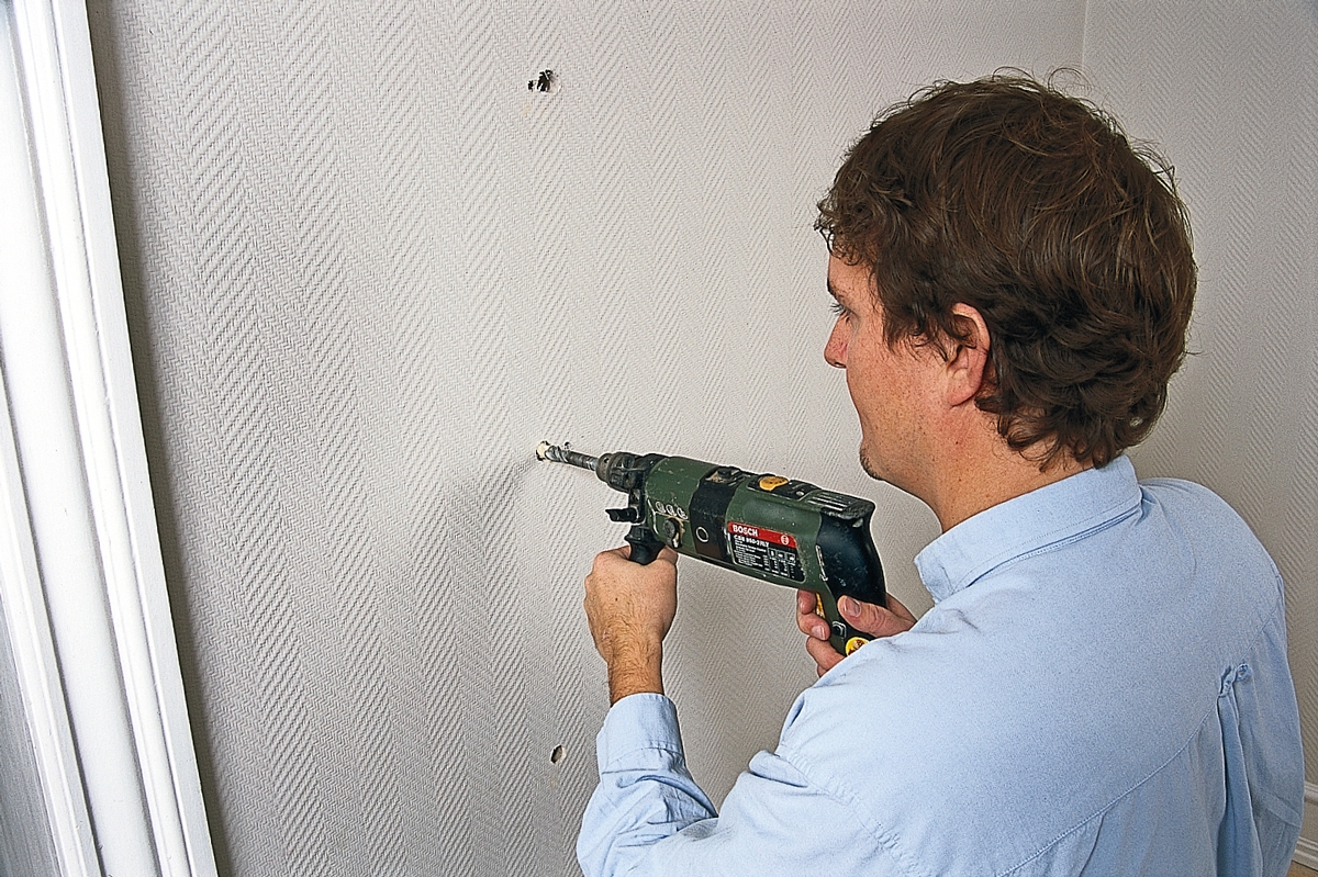 Skjult ophæng i mur - svævende hylder