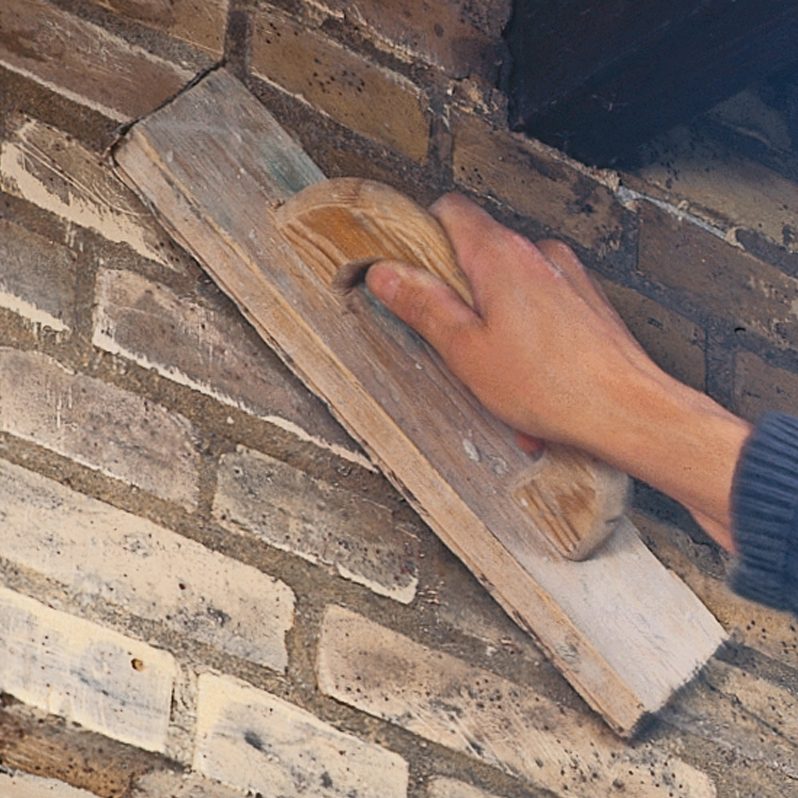 Slamma tegel: Väggen ska vara ren