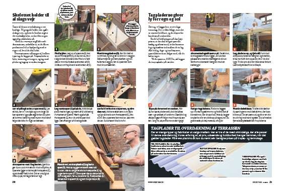 Byg overdækning på terrassen