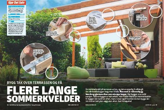 Slik bygger du overbygg på terrassen