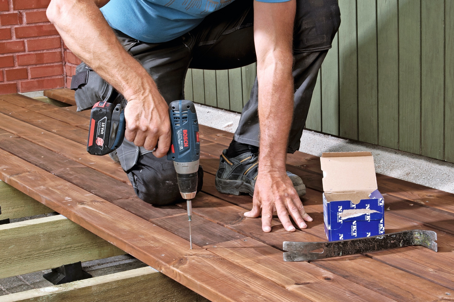 Træskruer: Udendørs byggeri