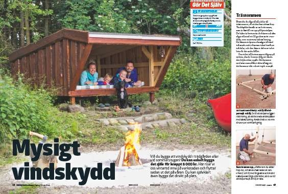 Bygga vindskydd som byggsats