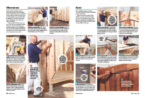 Laavun rakentaminen osista