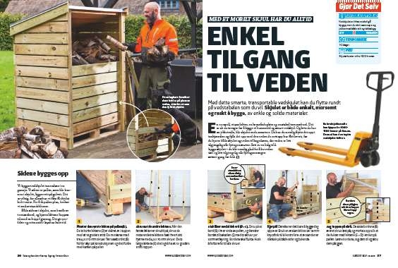 Bygg enkelt vedskjul