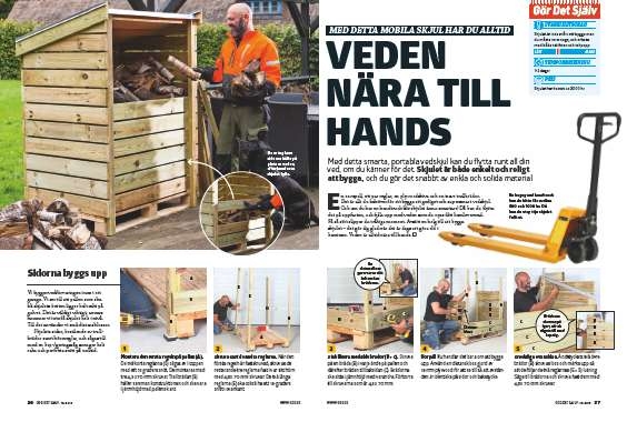 Bygga enkelt vedskjul