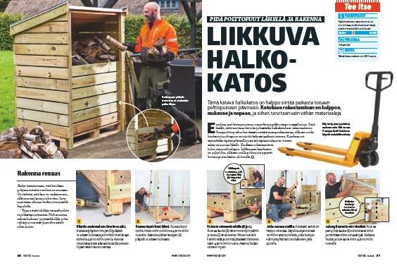 Puukatos kuormalavoista