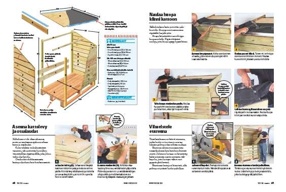 Puukatos kuormalavoista