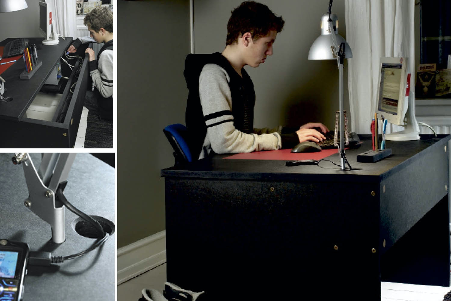 Bygg selv skrivebord med smarte detaljer