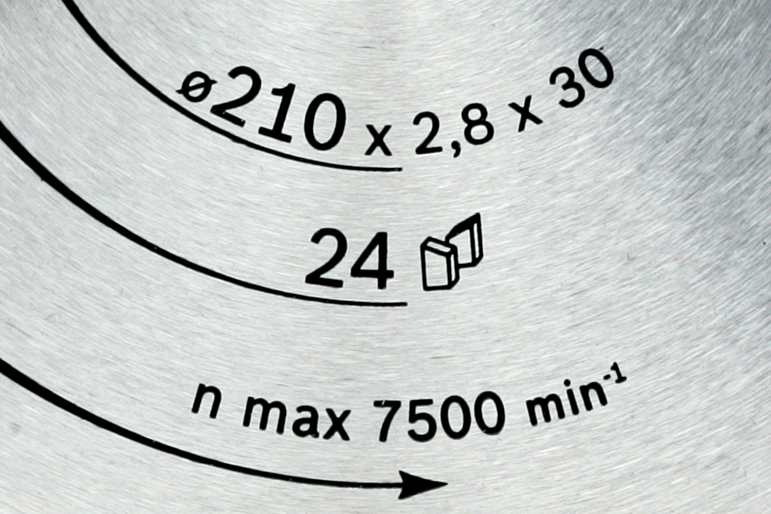 Sirkkelinterän koko