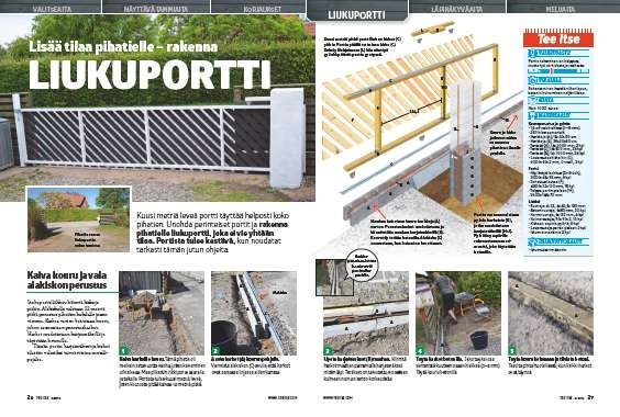 Liukuportti: Lisää tilaa pihatielle