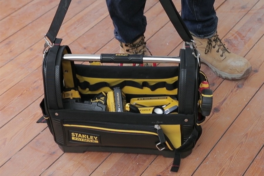 Værktøjstaske: Her er et eksempel på en værktøjstaske fra Stanley
