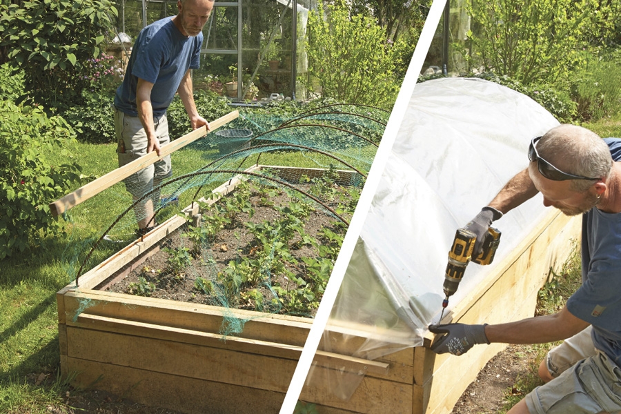 Højbed drivhus: Sådan bygger du et drivhus til højbed