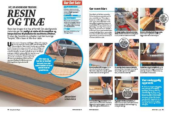 Resin og træ – ny og spændende teknik