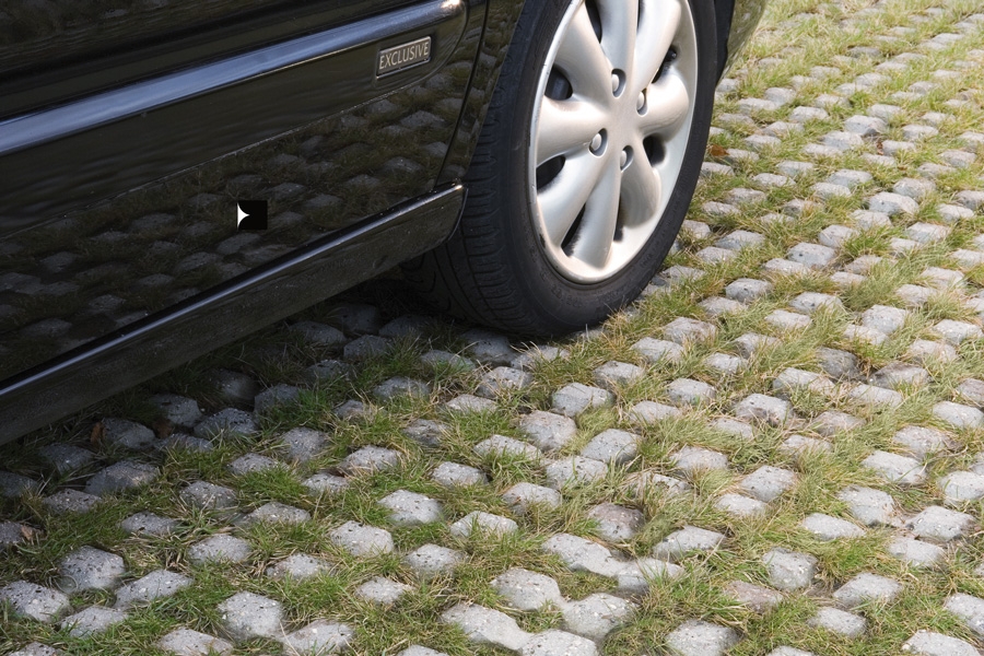 Gressarmeringsstein – gressarmering i betong