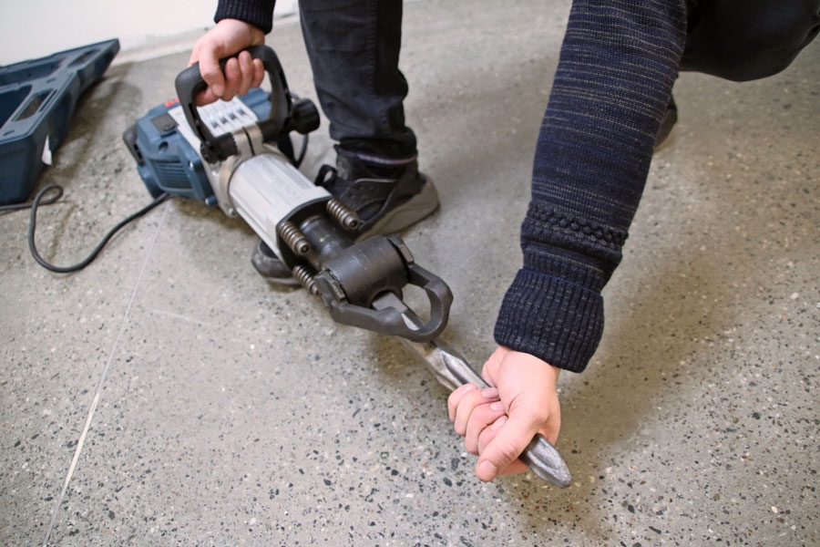 Slik bruker du en meiselhammer