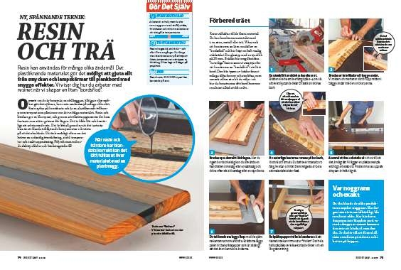 Epoxy resin: Resin och trä - ny, spännande teknik