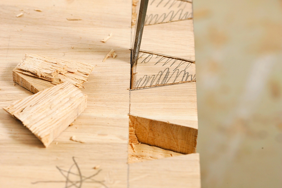 Laxstjärtar: Tapphål – uppmätning och uthuggning