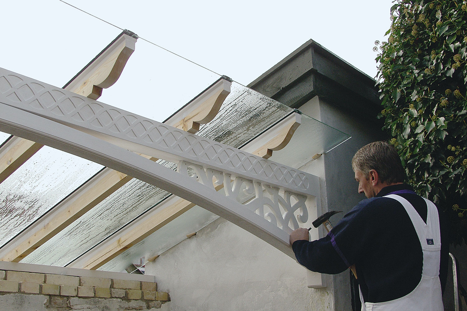 Lasikatto terassille