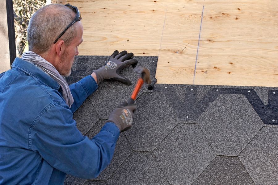 Læg tagpap shingles