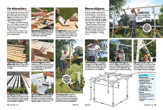 Pergola med starka bågar