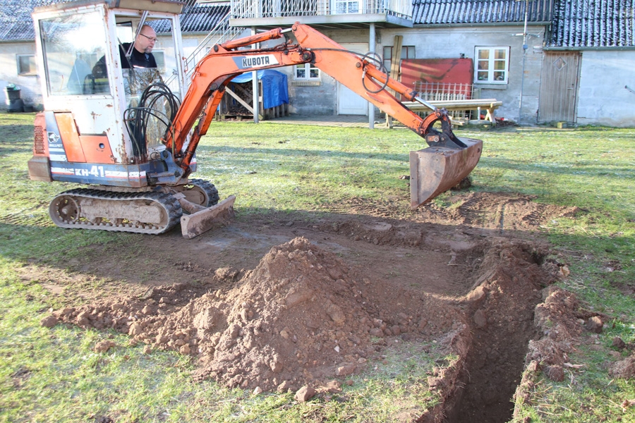 Minigrävare - spara på dina krafter på ett kul sätt!